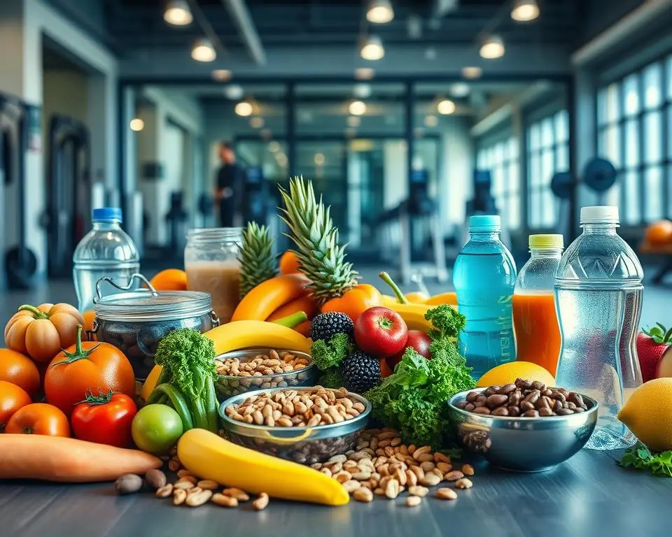 alimentação durante o treino
